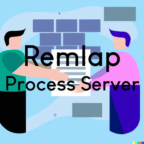 Process Servers in Zip Code Area 35133 in Remlap