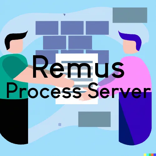 Remus, Michigan Process Servers