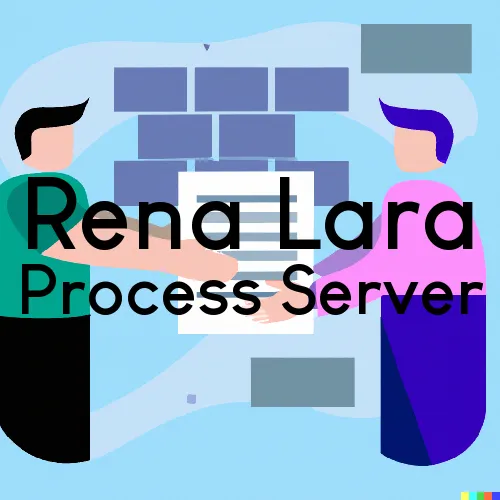 Rena Lara Process Server, “Alcatraz Processing“ 