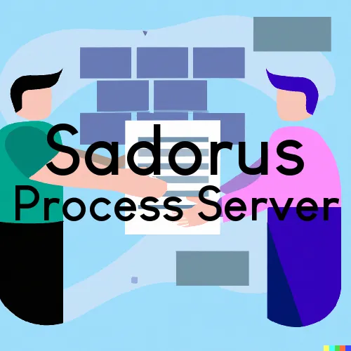 Sadorus, IL Process Servers and Courtesy Copy Messengers
