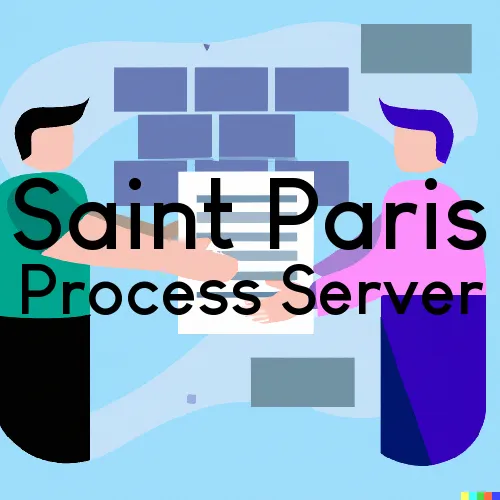 Saint Paris, OH Process Servers and Courtesy Copy Messengers
