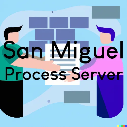 San Miguel, CA Process Servers and Courtesy Copy Messengers