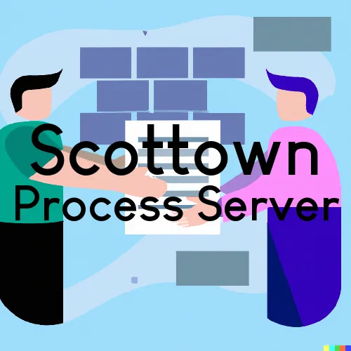 Process Servers in Zip Code Area 45678 in Scottown
