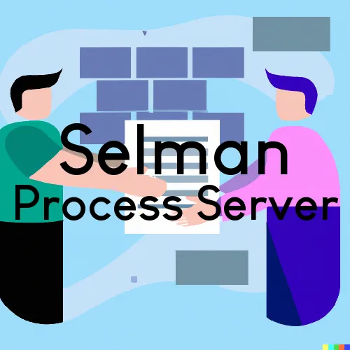 Selman Process Server, “Serving by Observing“ 