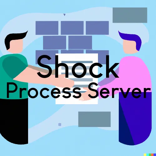 Shock, WV, Zip Code 26638 Process Servers