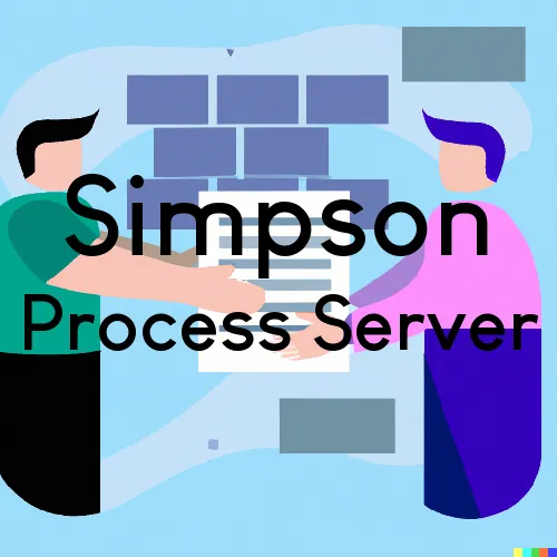 Simpson, West Virginia Process Servers 