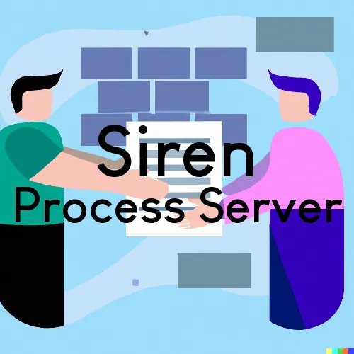 Siren Court Courier and Process Server “All Court Services“ in Wisconsin
