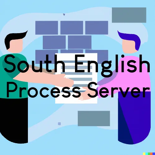 South English, IA Process Server, “Serving by Observing“ 
