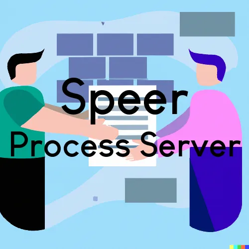 Speer, IL Process Server, “Server One“ 