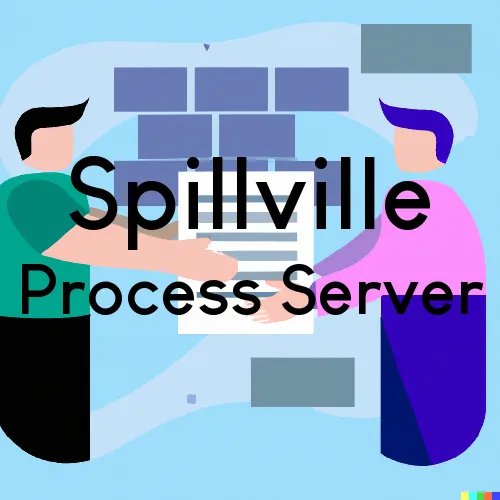 Spillville, IA Process Server, “Serving by Observing“ 