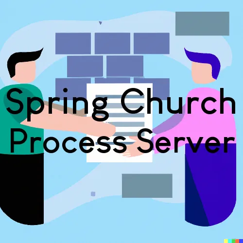 Spring Church, PA Process Server, “Corporate Processing“ 
