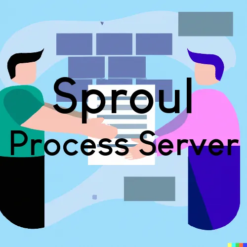 Sproul, PA Process Servers and Courtesy Copy Messengers