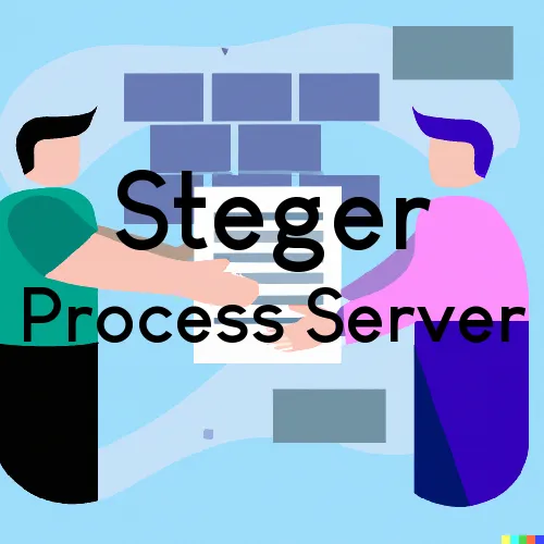 Steger, Illinois Process Servers