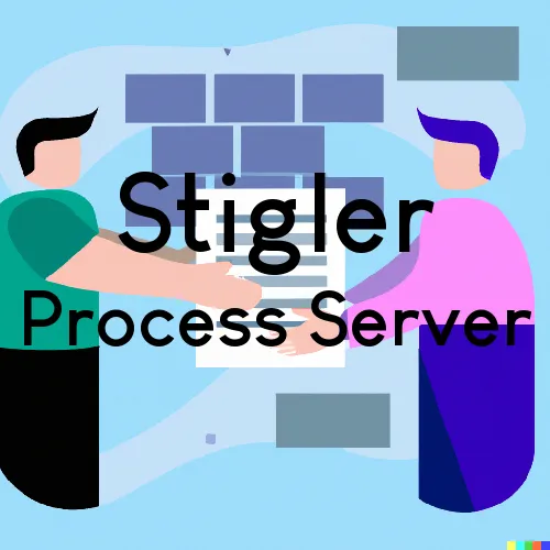 Stigler, OK Process Servers in Zip Code 74462