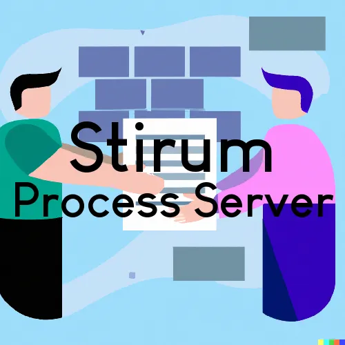 Stirum, North Dakota Process Servers