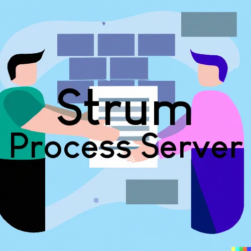 Strum, Wisconsin Process Servers and Field Agents