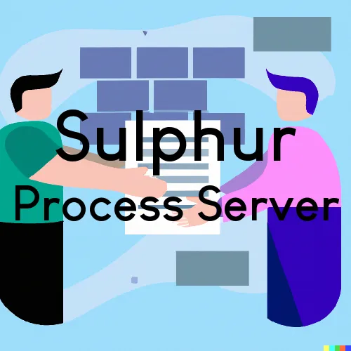 Process Servers in Zip Code Area 73086 in Sulphur