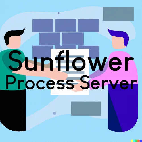 Sunflower, Alabama Process Servers
