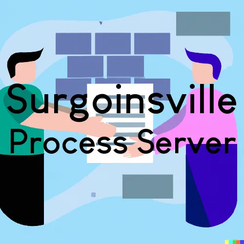 Surgoinsville, Tennessee Process Servers and Field Agents