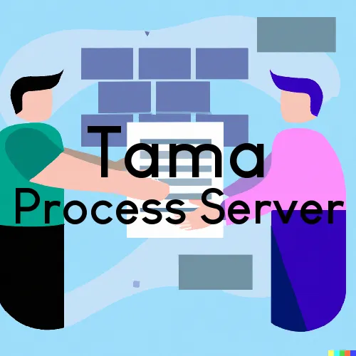 Tama, IA Process Server, “Process Servers, Ltd.“ 