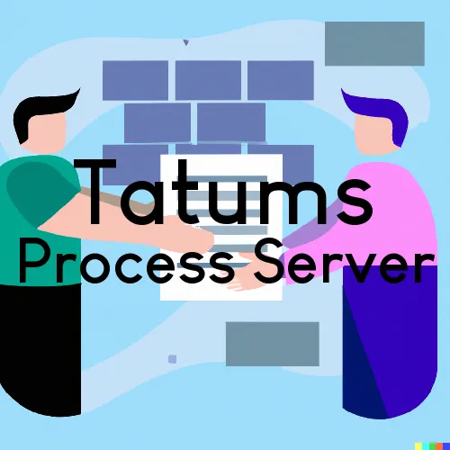 Tatums, OK Process Servers in Zip Code 73487