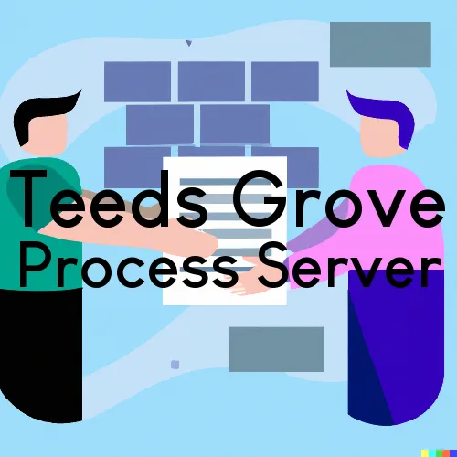 Teeds Grove, IA Process Servers and Courtesy Copy Messengers