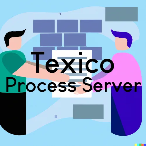 Texico Process Server, “Serving by Observing“ 