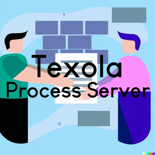 Texola, OK Process Servers in Zip Code 73668