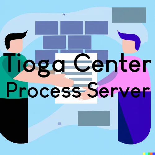 Tioga Center, NY Process Server, “Rush and Run Process“ 