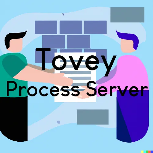 Tovey, IL Process Server, “Chase and Serve“ 