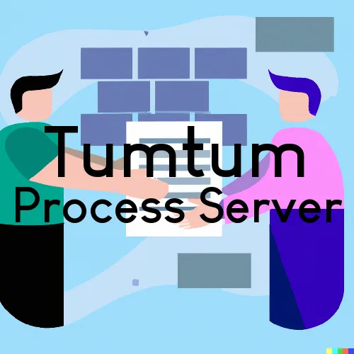 Tumtum, WA Process Servers and Courtesy Copy Messengers