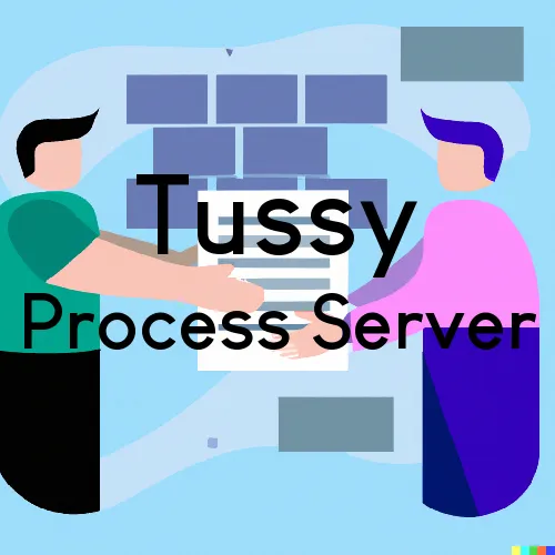 Tussy, OK Process Servers in Zip Code 73488