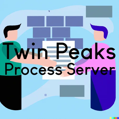 Process Servers in Zip Code Area 92391 in Twin Peaks