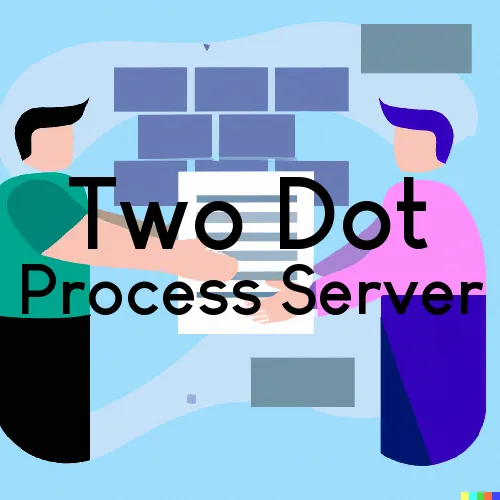 Courthouse Runner and Process Servers in Two Dot