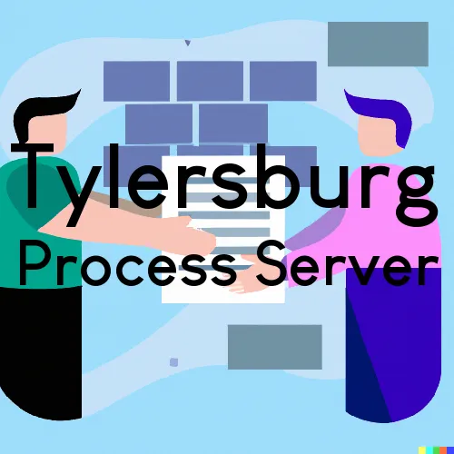 Tylersburg, PA Process Servers and Courtesy Copy Messengers