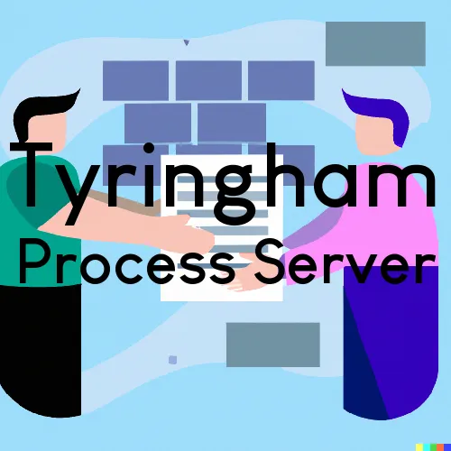 Tyringham, MA Process Servers in Zip Code 01264
