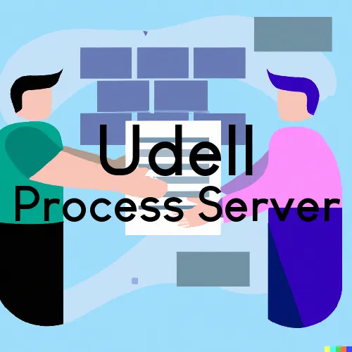 Udell, IA Process Server, “On time Process“ 