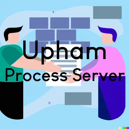 Upham, North Dakota Process Servers