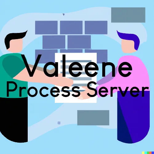 Valeene, IN Process Servers and Courtesy Copy Messengers