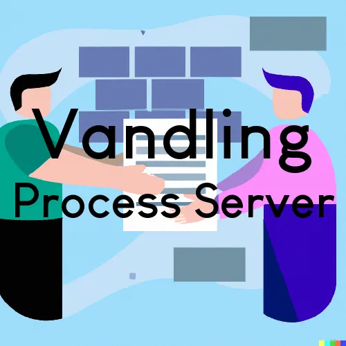 Vandling, PA Process Servers and Courtesy Copy Messengers