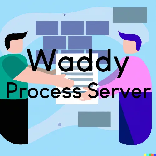 Waddy, KY Process Servers in Zip Code 40076