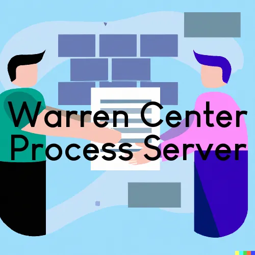 Warren Center, PA Process Servers in Zip Code 18851
