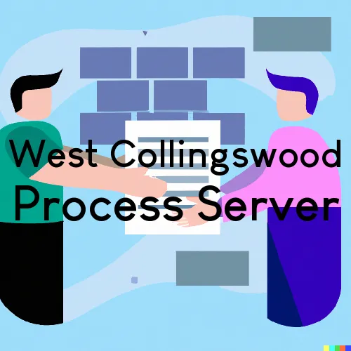 West Collingswood, NJ Process Servers in Zip Code 08107