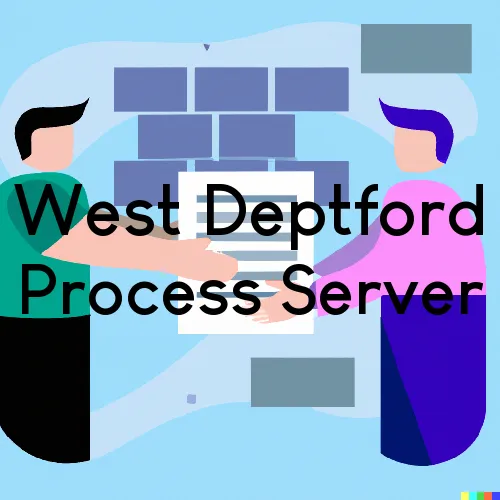 West Deptford, NJ Process Servers in Zip Code 08096