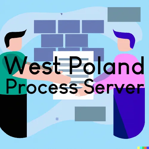 West Poland, ME Process Servers and Courtesy Copy Messengers