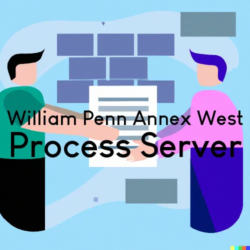 William Penn Annex West, PA Process Servers and Courtesy Copy Messengers