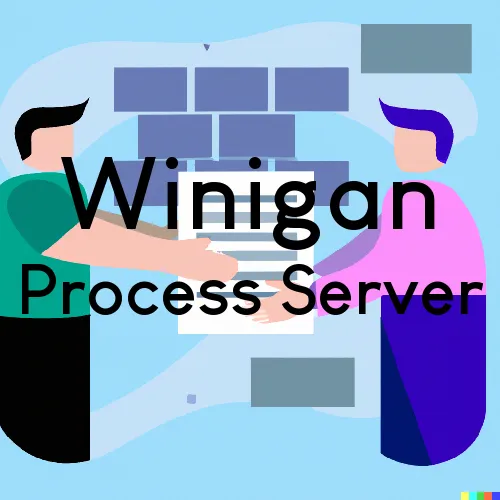 Winigan, MO Process Servers and Courtesy Copy Messengers