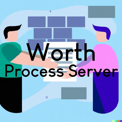 Worth, IL Process Servers in Zip Code 60482