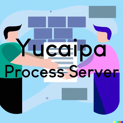 Process Servers in Zip Code Area 92399 in Yucaipa