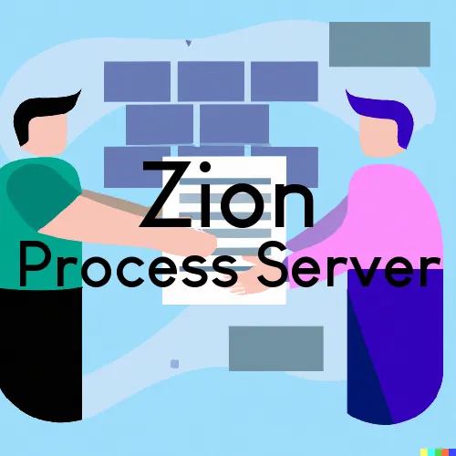 Zion, Illinois Process Servers